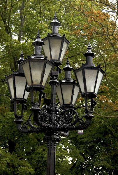 Estonia, Tallinn Street lamp detail